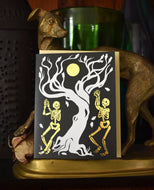 Under The Harvest Moon Greeting Card