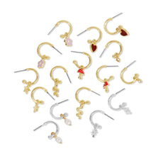 Load image into Gallery viewer, Hoops with Drop - Mushroom - BRING MAGIC