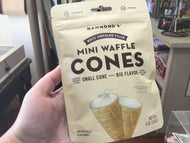 Mini Waffle Cones-white chocolate