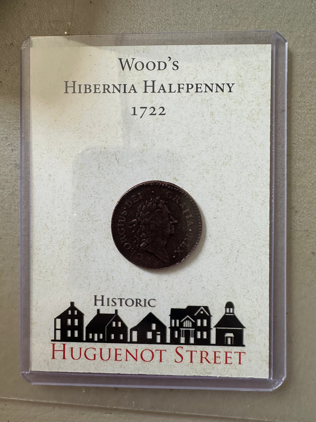 Wood's Hibernia Halfpenny, 1722