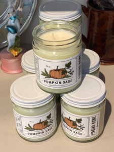 Pumpkin Sage 7.5oz Soy Candle