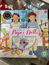 Load image into Gallery viewer, Thoughtful Girl Paper Dolls: Artist and Musician