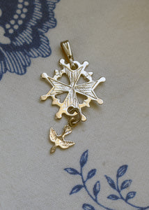 Small Huguenot Cross Pendant