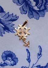 Load image into Gallery viewer, Small Gold Huguenot Cross Pendant